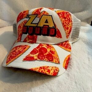 𝅺nwt the za squad pizza trucker hat